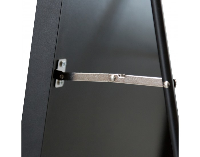 Стоящо огледало Bugnara 160x40см накланящо се черно []