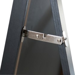 Стоящо огледало Giovinazzo 150x35 см накланящо се черно [] - Спалня