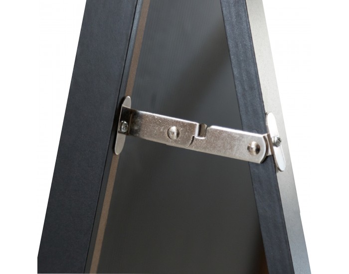 Стоящо огледало Giovinazzo 150x35 см накланящо се черно []