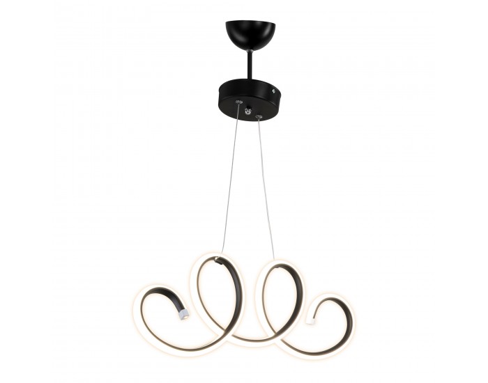 Висяща лампа Durham с 206 светодиода алуминий черно / бяло []