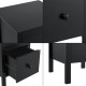 Помощна маса Urjala 52x27x25 см черна []