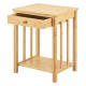 Помощна маса Ranua 51x40x35 см естествен бамбук []
