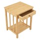 Помощна маса Ranua 51x40x35 см естествен бамбук []