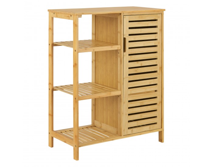 Шкаф за баня Vetlanda бамбук 87x66x33 см []