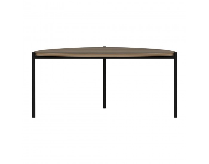 Холна маса Gladsaxe 40x90x89 cm вид орех / черно []