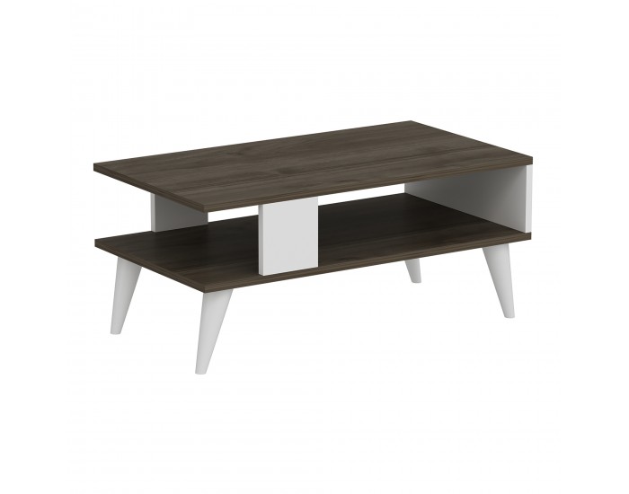 Холна маса Lycksele 40x90x45 cm вид орех / бяло []