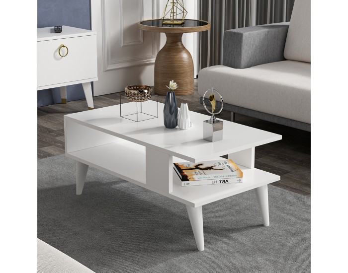 Холна маса Lycksele 40x90x45 см бяла []