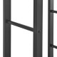 Стелаж за дърва Täby стомана 80x25x150 см черен []