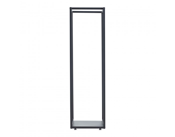 Стелаж за дърва Tornved стомана 35x35x120 см черен []