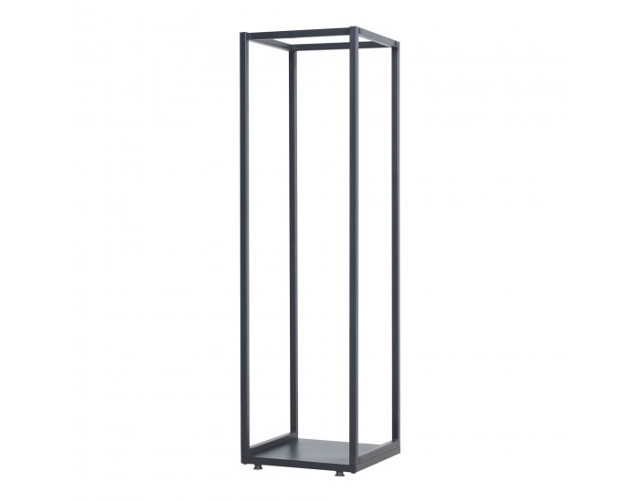Стелаж за дърва Tornved стомана 35x35x120 см черен []