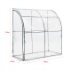 Стенна оранжерия Juta 100x200x215cm PVC фолио прозрачно []