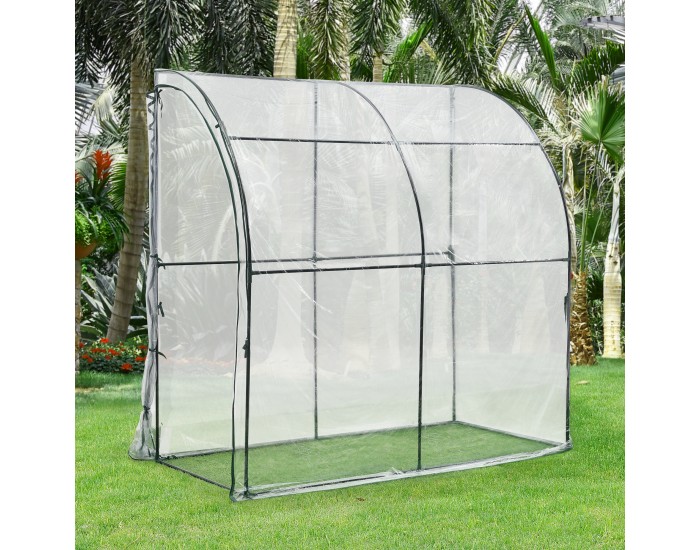 Стенна оранжерия Juta 100x200x215cm PVC фолио прозрачно []