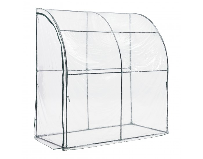 Стенна оранжерия Juta 100x200x215cm PVC фолио прозрачно []