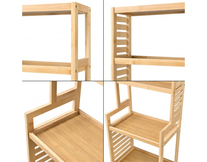 Стоящ рафт Forssa 165 x 42 x 28 cm естествен бамбук []