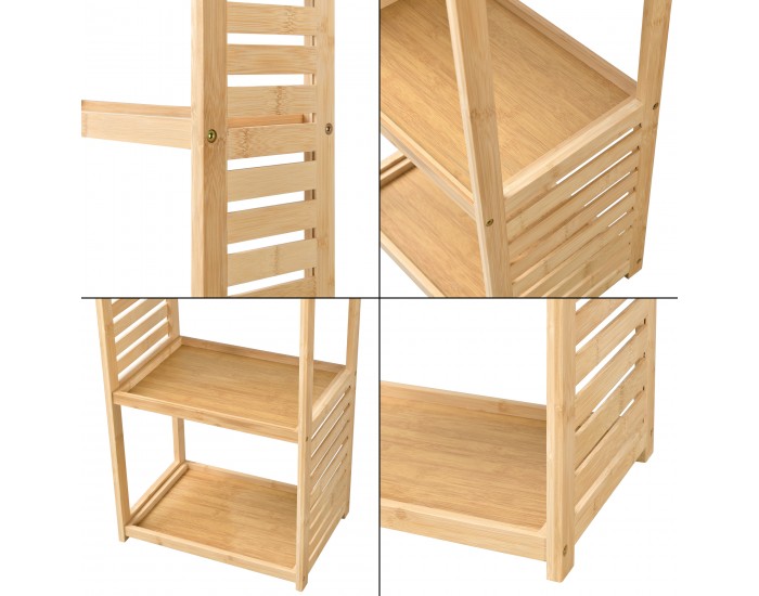 Стоящ рафт Forssa 165 x 42 x 28 cm естествен бамбук []