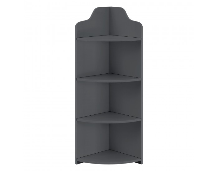 Ъглов рафт Bjurholm 90x28x28 см тъмносив []