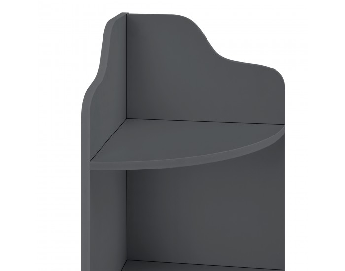 Ъглов рафт Bjurholm 90x28x28 см тъмносив []