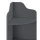 Ъглов рафт Bjurholm 90x28x28 см тъмносив []