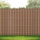 WPC градинска ограда Langero 185x747 см кафяво ново.дърво WPC градинска ограда Langero 185x747 см кафяво ново.дърво