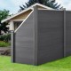 WPC градинска ограда със скосен елемент 183x799 см сиво [neu.holz]