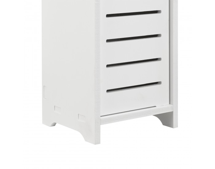 Поставка за тоалетна хартия Leoben 80x15x15 см шкаф WPC бял []