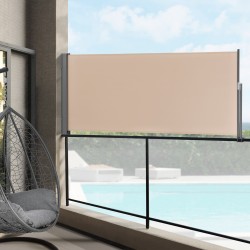 Странична тента Mulhacén 100x300 см параван за поверителност в пясъчен цвят - Сенници и Чадъри