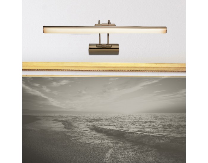 Стенна лампа Hartlepool с 32 светодиода метал бронз антик []