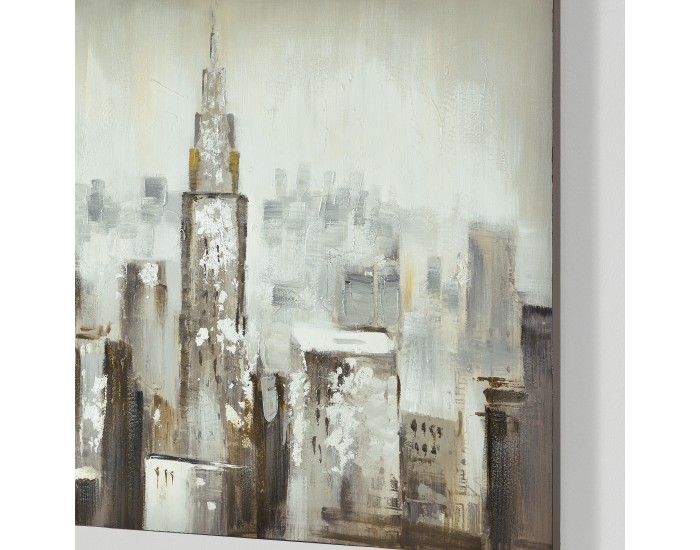 Картина за стена 80x100 см Skyline Ръчно рисувано платно Акрилна картина В РАМКА []
