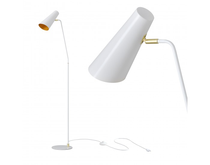 Подова лампа Norwich регулируема бяла []