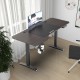 Маса с регулируема височина Oxnard electric 160x75cm вид на орех []
