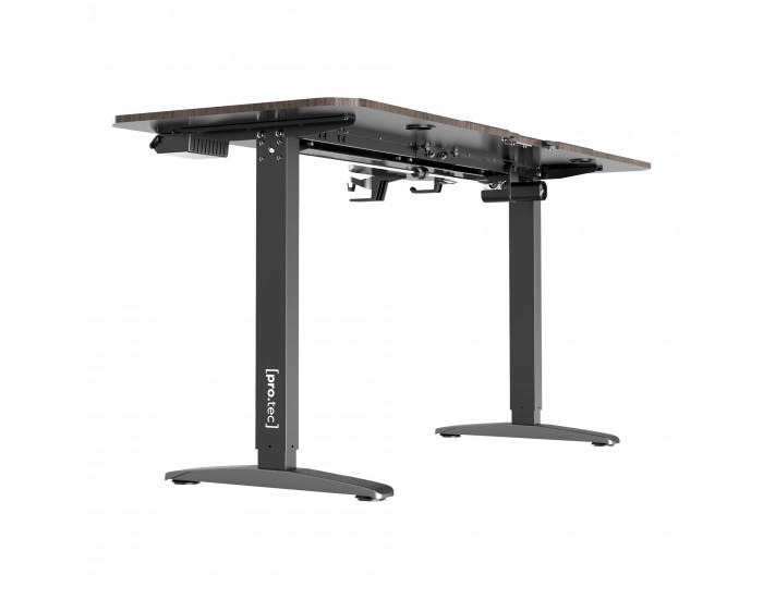 Маса с регулируема височина Oxnard electric 160x75cm вид на орех []