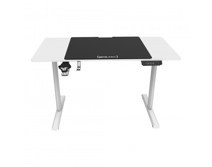 Маса с регулируема височина Pomona Electric 110x60cm бяла []