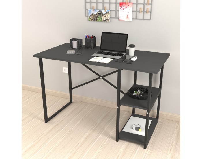 Бюро Nittedal с рафт 120x60x75см антрацит []