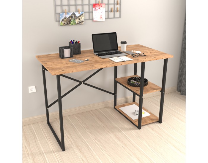 Бюро Nittedal с рафт 120x60x75см дъб вид []