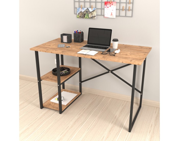 Бюро Nittedal с рафт 120x60x75см дъб вид []