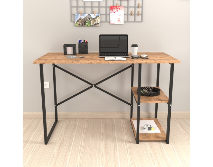 Бюро Nittedal с рафт 120x60x75см дъб вид []