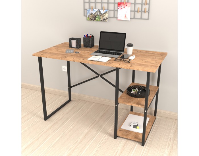 Бюро Nittedal с рафт 120x60x75см дъб вид []