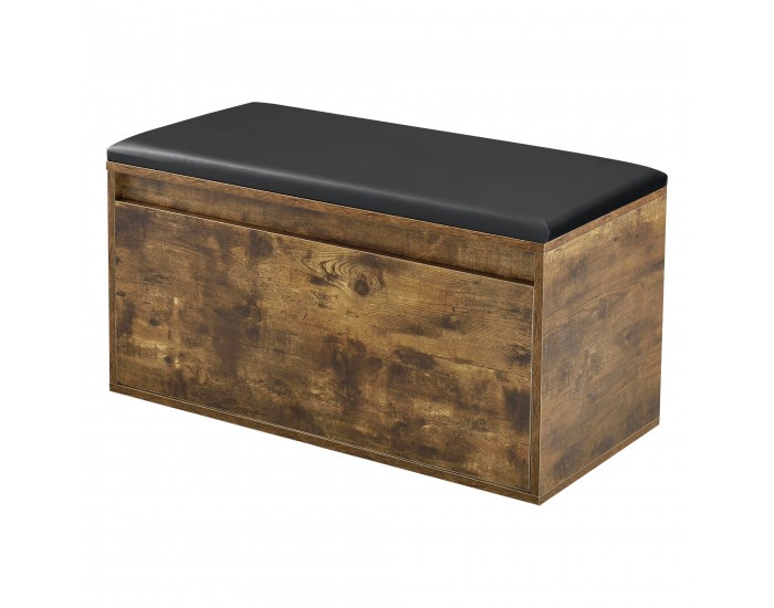 Пейка Degerfors 80x39x45 см тъмен дъб/черен []