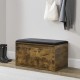 Пейка Degerfors 80x39x45 см тъмен дъб/черен []