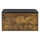 Пейка Degerfors 80x39x45 см тъмен дъб/черен []