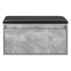 Пейка Degerfors 80x39x45 cm вид бетон/черен [] - Антре
