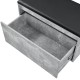 Пейка Degerfors 80x39x45 cm вид бетон/черен []