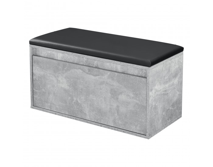 Пейка Degerfors 80x39x45 cm вид бетон/черен []