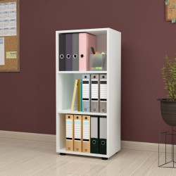 Библиотека Vara 108x49x30 см бяла [] - Етажерки