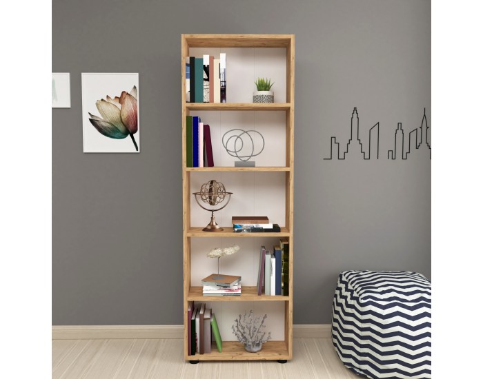 Етажерка за книги Vara 172x55x20 см вид дъб []