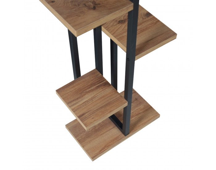 Рафт за растения Somero 150x34x21cm черно / вид на орех []