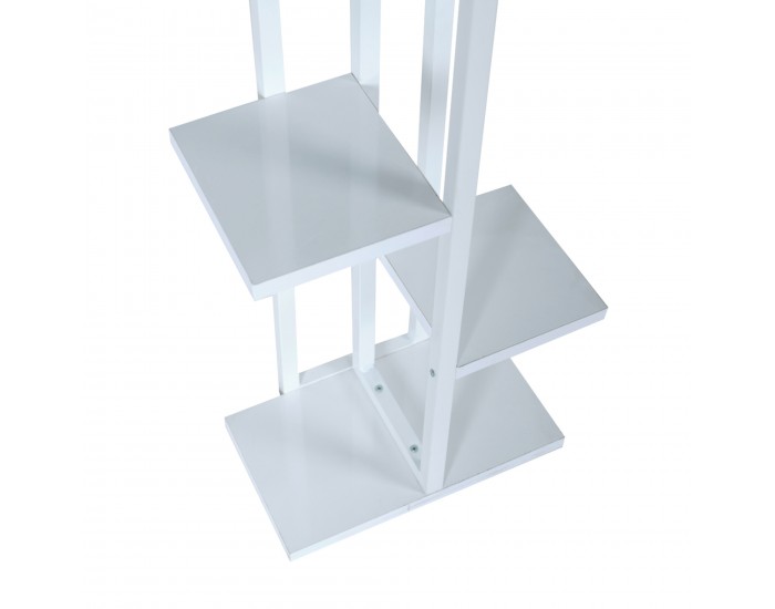 Рафт за растения Somero метал 150x34x21cm бял []