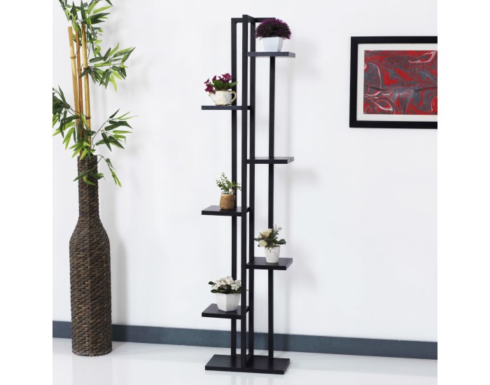 Рафт за растения Somero метал 150x34x21cm черен []