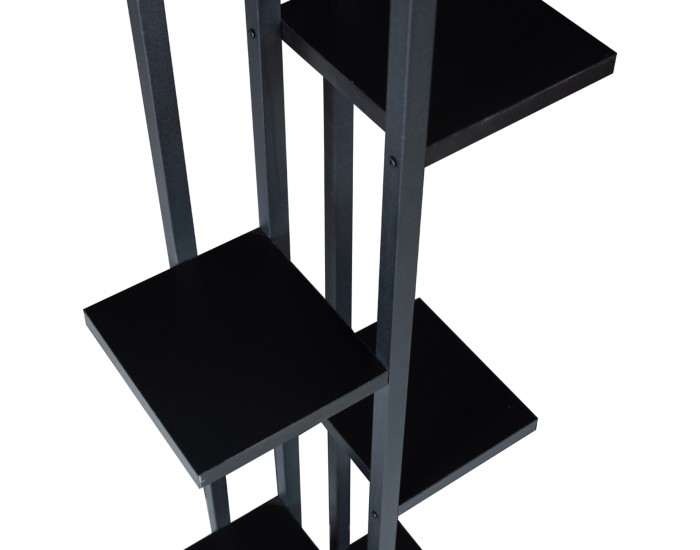 Рафт за растения Somero метал 150x34x21cm черен []