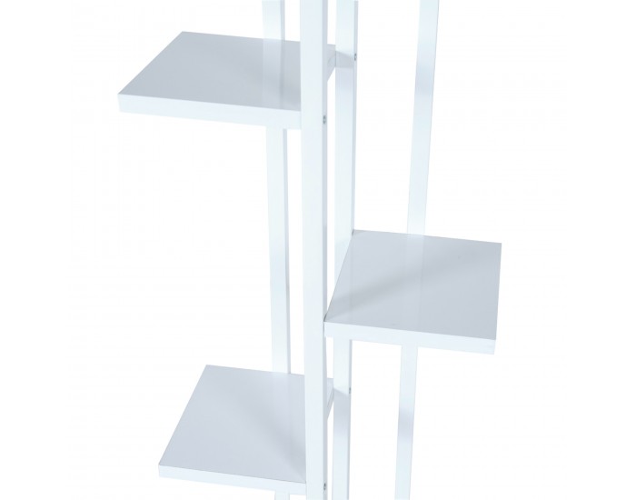 Рафт за растения Tohmajärvi метал 120x34x21cm бял []